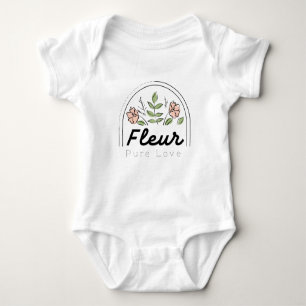 Fleur – Blommig Logotyp för Ren Kärlek T Shirt