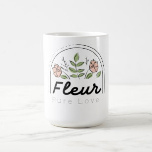 Fleur – Blommor Logotyp för Ren Kärlek Kaffemugg