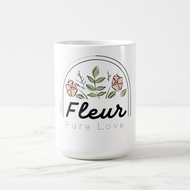 Fleur – Blommor Logotyp för Ren Kärlek Kaffemugg (Center)
