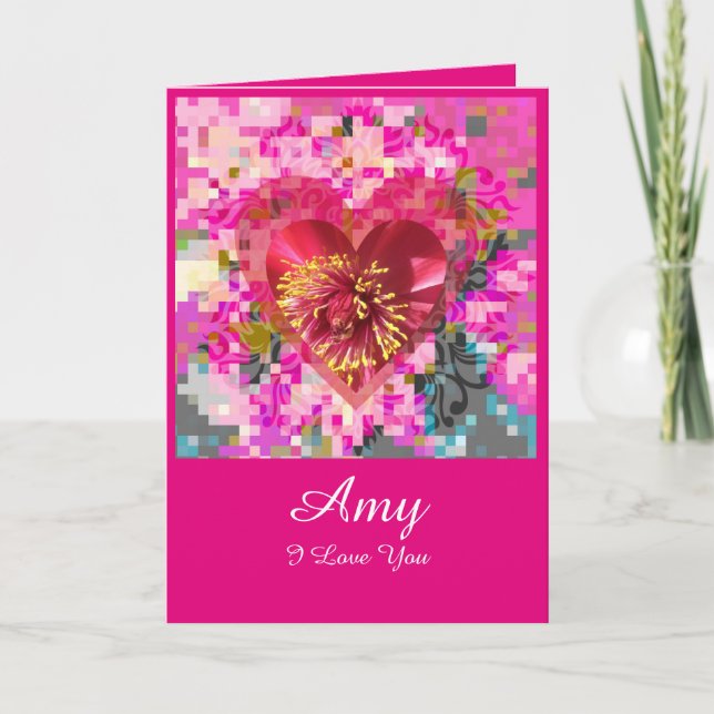 Fleur d'amour helgkort (Framsida)