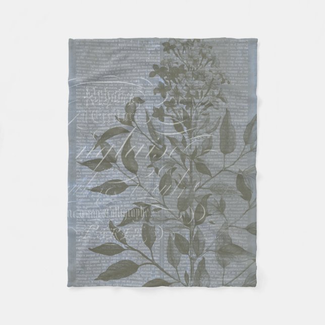 Fleur de Bleu I Fleecefilt (Framsidan)