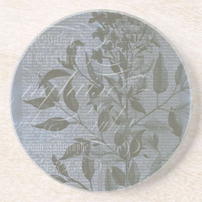 Fleur de Bleu I Underlägg Sandsten (Framsidan)