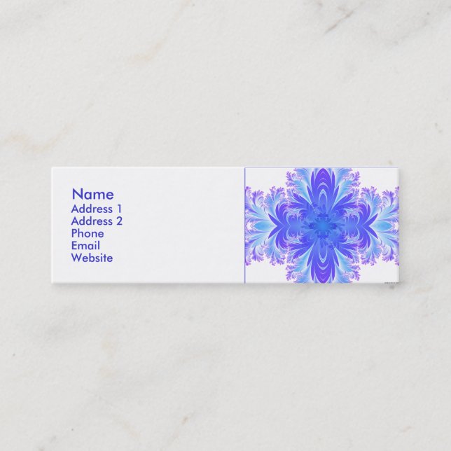 Fleur de Croix V Mini Visitkort (Framsida)