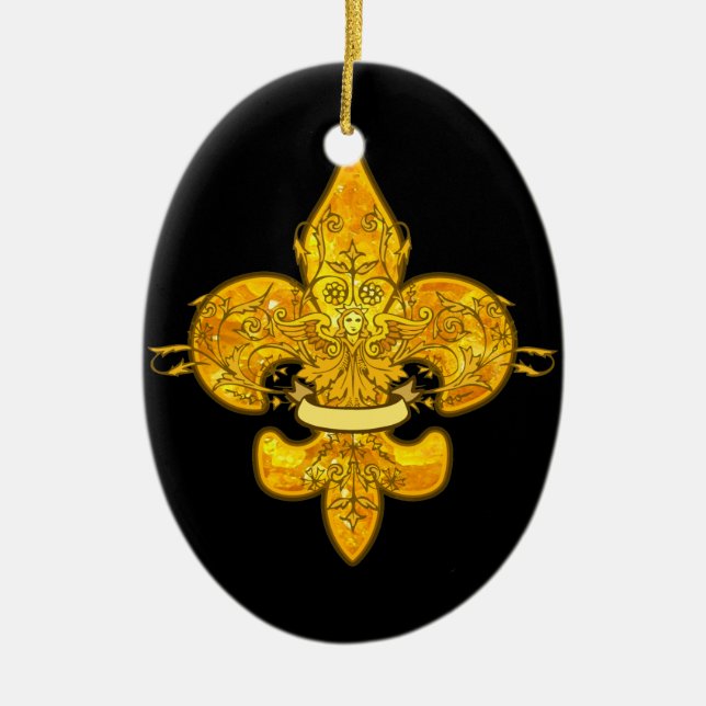 Fleur de Förmyndare Julgransprydnad Keramik (Framsidan)