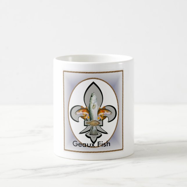 Fleur de Geaux Fiska Kaffemugg (Center)
