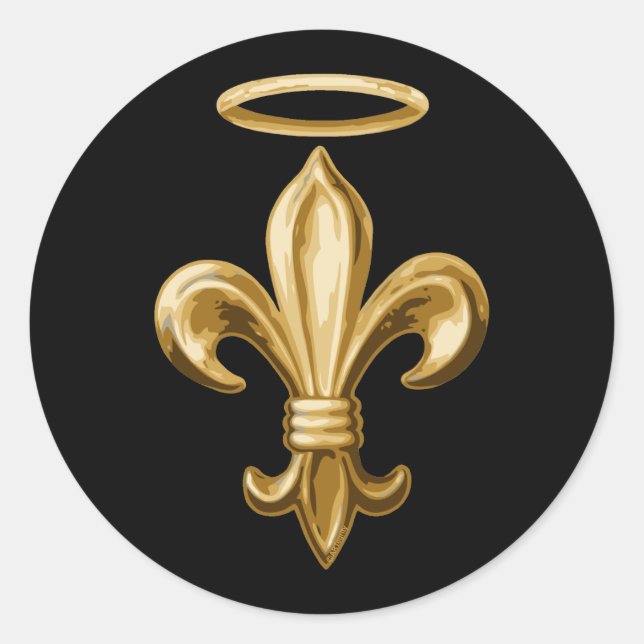 Fleur de Halo Runt Klistermärke (Framsida)