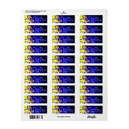 Fleur de Lei Anpassningsbar Adressetiketters Returadress Etikett