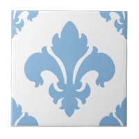 Fleur De Lis 2 lugna blått