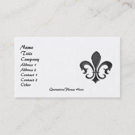 Fleur de Lis 2 Visitkort
