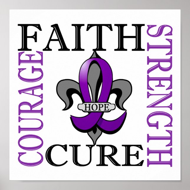 Fleur De Lis 3 Epilepsy Poster (Framsidan)
