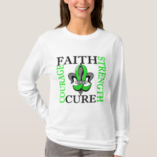 Fleur De Lis 3 non-Hodgkins lymfkörtelcancer T-shirt