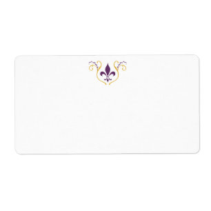 Fleur de Lis-adressetikett Fraktsedel