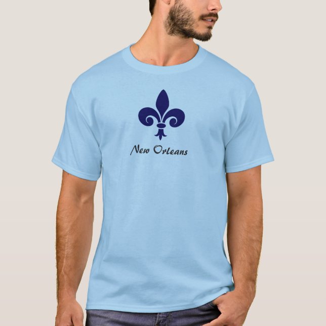 Fleur de Lis Anpassningsbar utslagsplats Tee Shirt (Framsida)