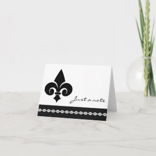 Fleur De Lis-anteckningskort Kort