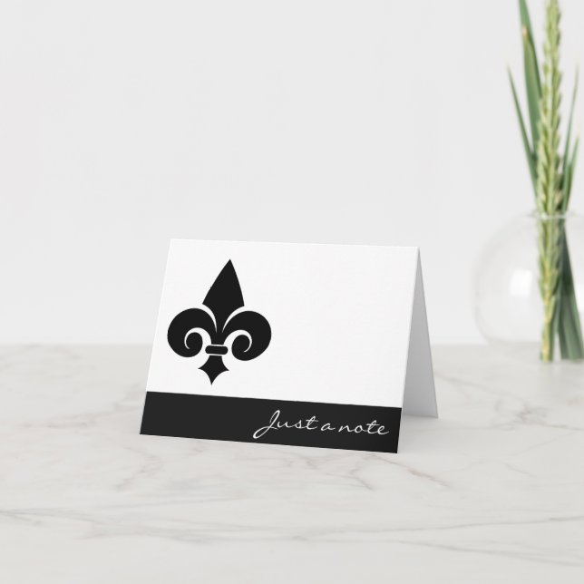 Fleur De Lis-anteckningskort Kort (Framsida)