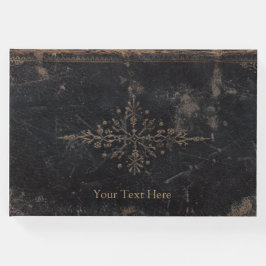 Fleur-de-lis Antique Leather Gästböcker