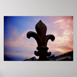 Fleur de Lis at Dusk [Skriv ut] Poster