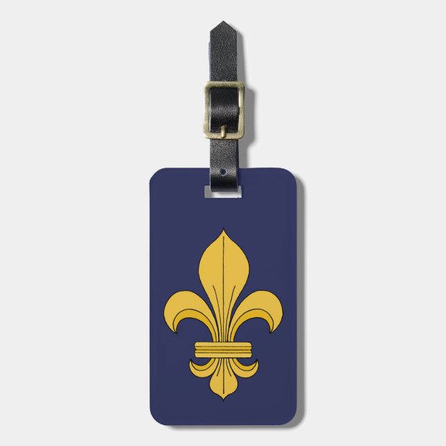 Fleur-de-lis Bagagebricka (Vertikal Framsida)
