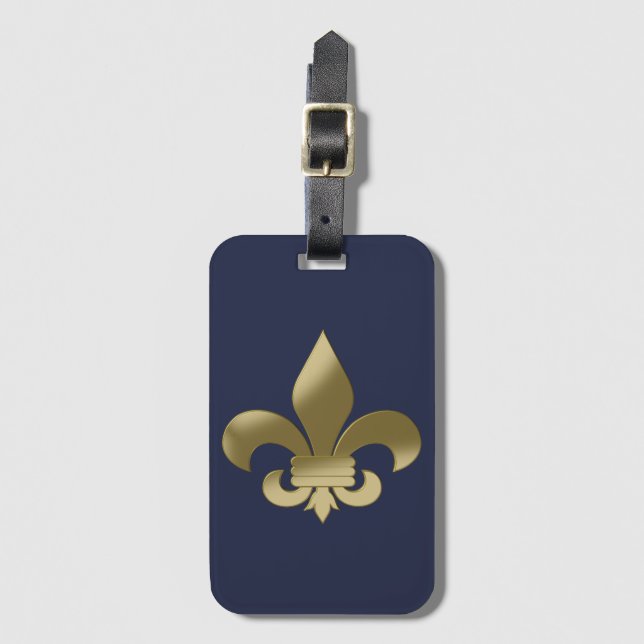 Fleur de Lis Bagagebricka (Framsida vertikal)