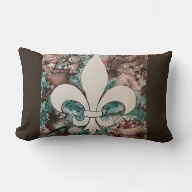 Fleur De Lis Betona kudder Lumbarkudde (Framsida)
