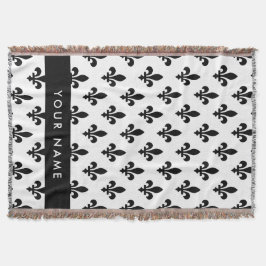 Fleur de Lis, Black on White, Black, Your Name Filt