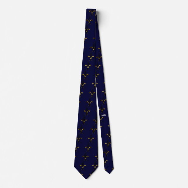 Fleur de lis Blue/Guld Slips (Framsida)