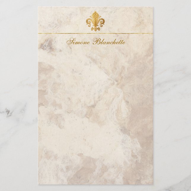 Fleur-de-lis Brevpapper (Framsida)