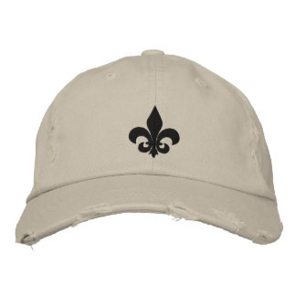 Fleur De Lis Broderad Keps