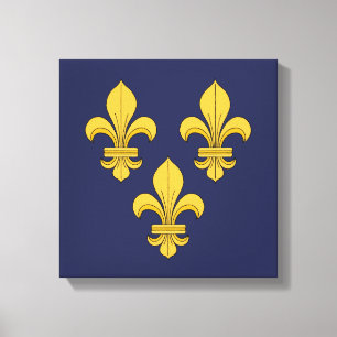 Fleur-de-lis Canvastryck