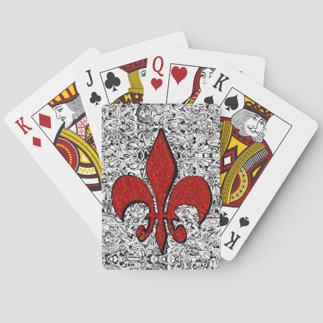 fleur de lis casinokort (Baksidan)