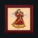 Fleur de lis Christian angel Minnesask<br><div class="desc">Fleur De Lis Angel Smyckeskrin, Angel t-shirts och Angel-gåvor från ArtMuvz Illustration. Romantic Fleur De Lis Angel t-shirt för Mamma, Pappa, barn, baby. Christian Angel födelsedag och julklappar, till väska, mugg, hatt. Gelgåvor är ett tänkbart och meningsfullt sätt att visa någon du bryr dig om. Oavsett om du är tittar...</div>