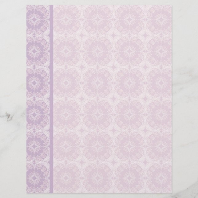 Fleur de Lis Damask - Matchning av tomt papper (Framsida)