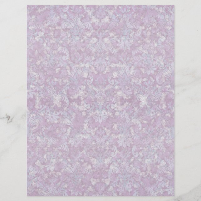 Fleur de Lis Damask - Matchning av tomt papper (Framsida)