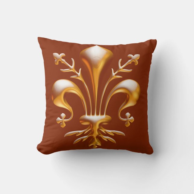 Fleur de Lis (de Lys) Kudde (Framsida)