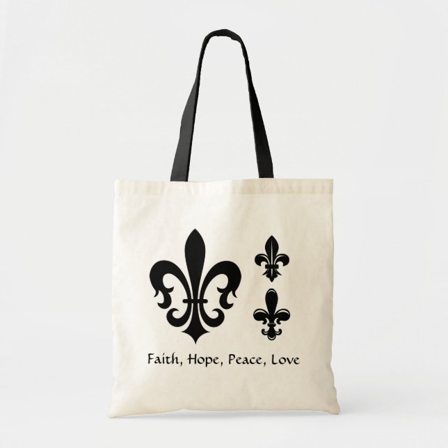 Fleur de lis dekorativ toto tygkasse (Framsidan)