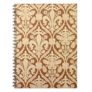 "Fleur-de-Lis", designad reproduktionstapet by Anteckningsbok Med Spiral