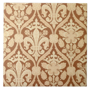 "Fleur-de-Lis", designad reproduktionstapet by Kakelplatta