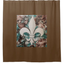 Fleur De Lis Duscha gardin