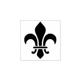 Fleur de Lis Elegant Fransk Lily Symbol Stämpel