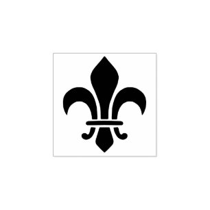 Fleur de Lis Elegant franskt liljasymbol Stämpel
