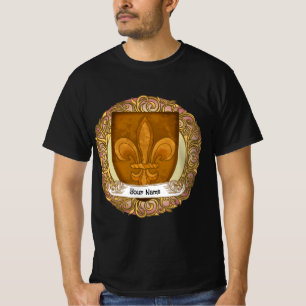 Fleur De Lis Familjevapen Efternamn T Shirt