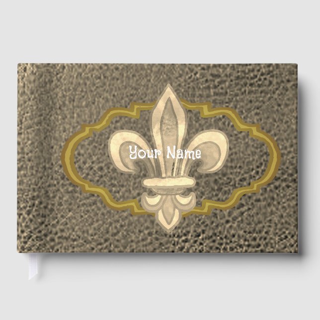 Fleur De Lis Familjevapen gästbok (Framsida)