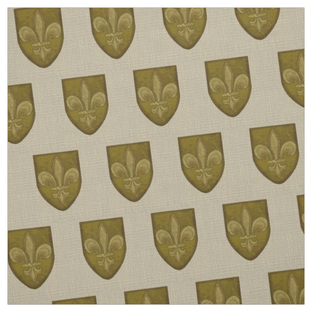 Fleur De Lis Familjevapen  Tyg (Prov)