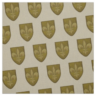 Fleur De Lis Family Crest Tyg