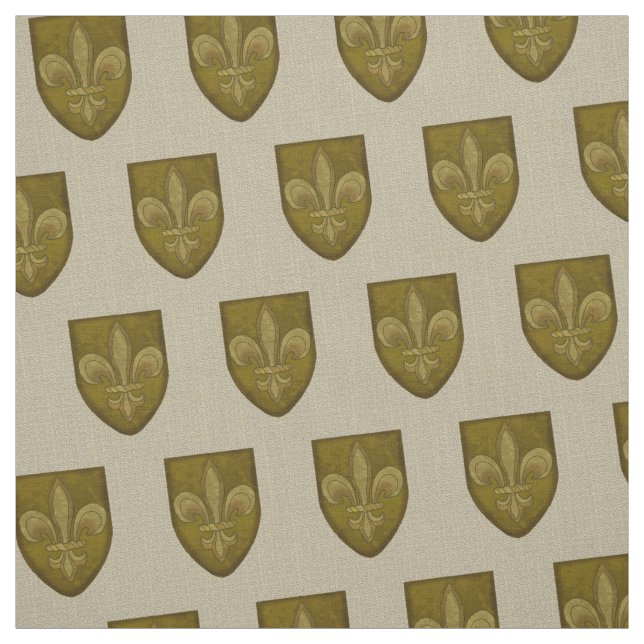 Fleur De Lis Family Crest Tyg (Prov)