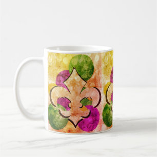 Fleur-de-Lis Färgkaffe Mugg
