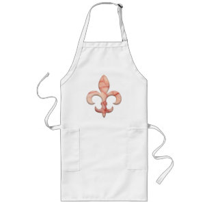 Fleur de lis Faux sten 3 Långt Förkläde