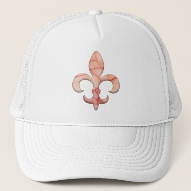 Fleur de lis Faux sten 3 Truckerkeps (Framsida)