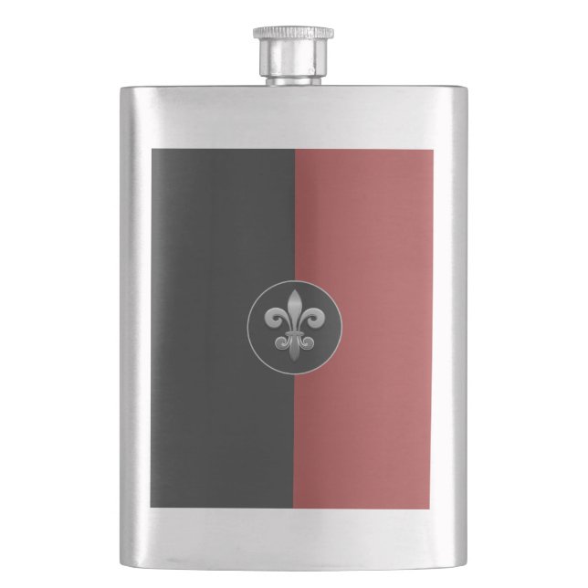 Fleur De Lis Flask Fickplunta (Framsidan)