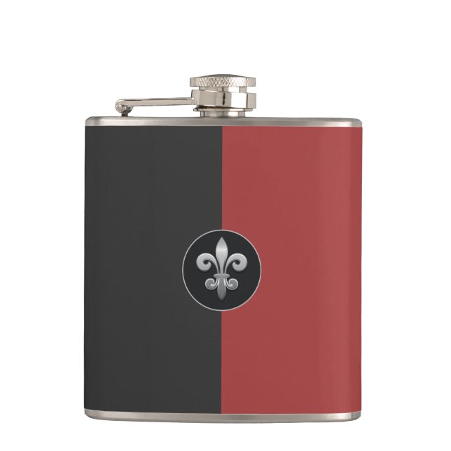 Fleur De Lis Flask Fickplunta (Framsidan)